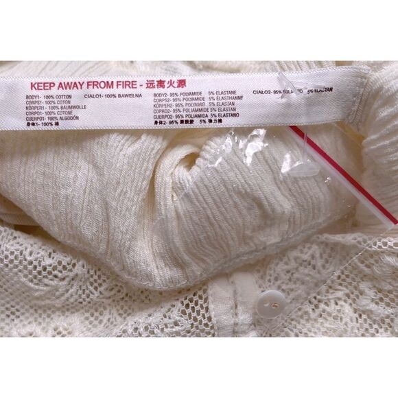 NWT Free People Still the One Bodysuit in Evening Cream, Size XS - Picture 16 of 16